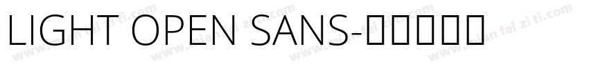 LIGHT OPEN SANS字体转换